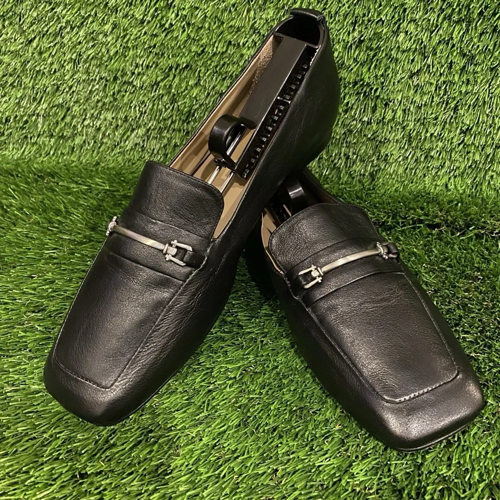 Able Local + Global 9.5 Women's Black Loafer Driving Shoes Business Brazil Nice!